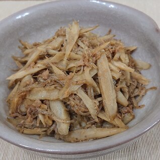 副菜に!ゴボウとツナの炒め煮